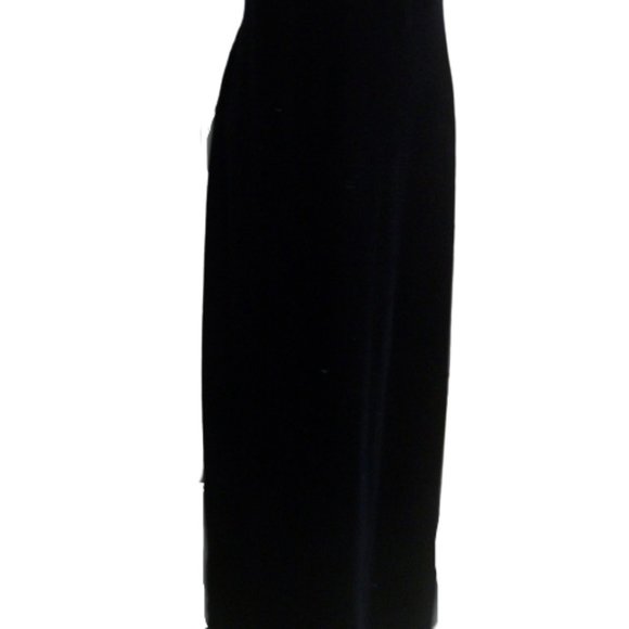 VINTAGE Velour Evening Dress BARE BACK Size 40 Euro  Fits Size Small  --- - Picture 3 of 5